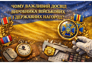 Чому важливий досвід виробника військових і державних нагород