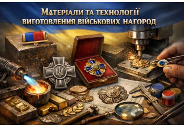 Матеріали та технології виготовлення військових нагород
