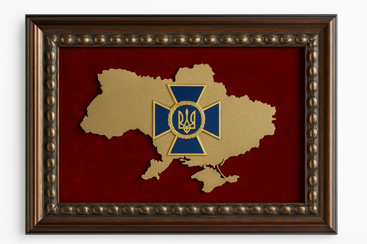 Ексклюзивні сувеніри в рамці для ветеранів та діючих співробітників СБУ