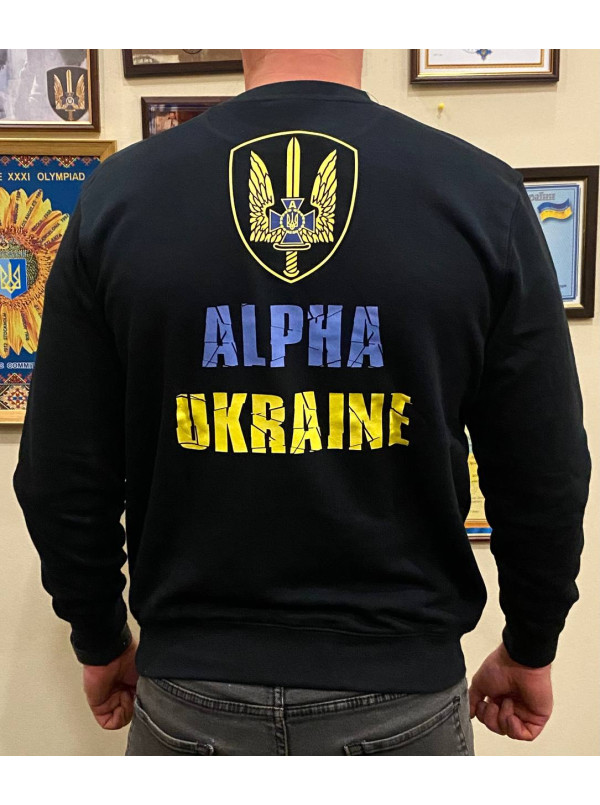 Реглан Альфа, колір чорний, прінт №1