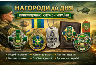 Нагороди до дня Прикордонної служби — замовити виготовлення в Україні