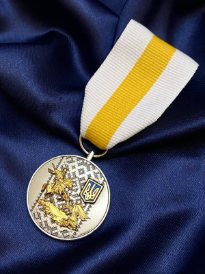 Медаль «Захисник України. За честь! За славу! За народ!» 35х3 мм (30157)