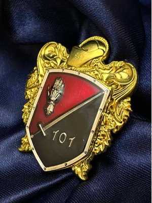 Нагрудний знак "101" 45х37х2,5 мм (00208)