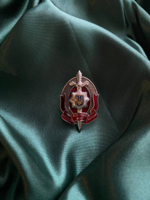 Нагрудний знак "Асоціація ветеранів МВСУ" 33х27х2 мм (00167)