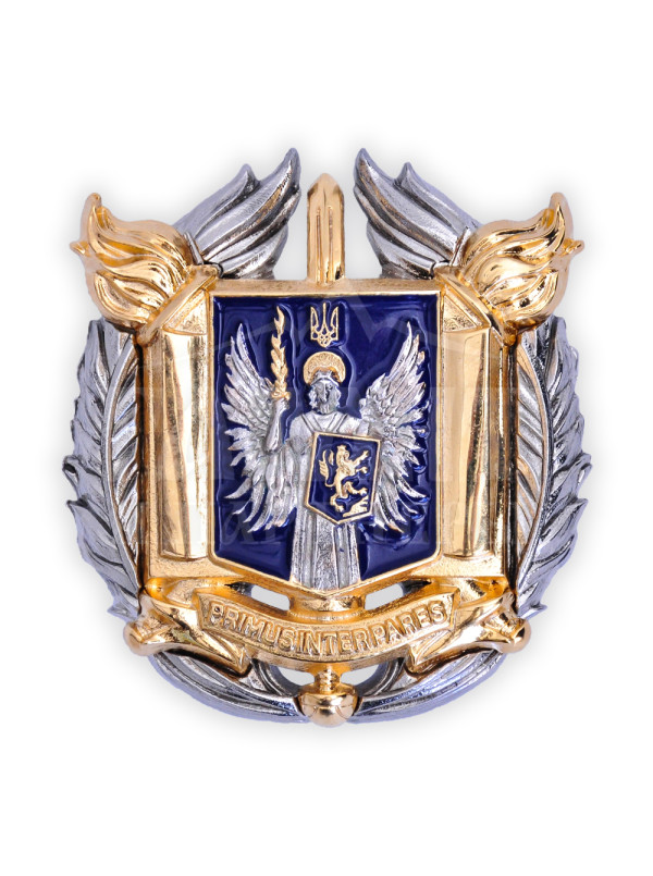Нагрудний знак "Львівського ліцею імені Героїв Крут" 49x45 мм (28018)