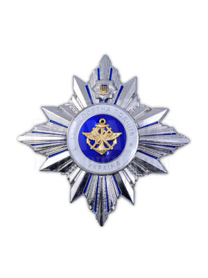 Нагрудний знак "Транспортна поліція України" 56*56*2мм (13688)