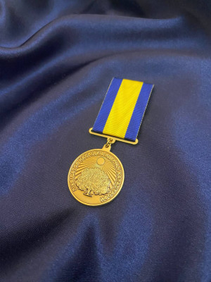 Пам'ятна медаль "Ліквідатор наслідків ядерної катастрофи" д32 мм (30971)