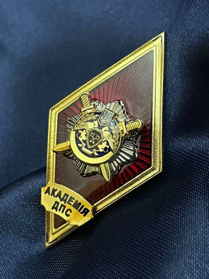 Ромб "Академія ДПС (Державна пенітенціарна служба)" 51х27 мм (20015)