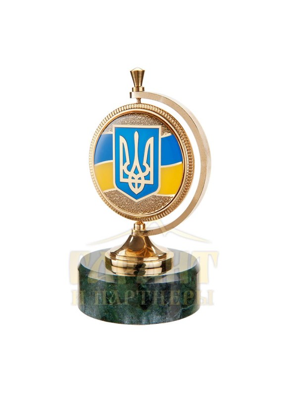 Сувенір патріотичний "Галактика з гербом України" 110 мм (24253)