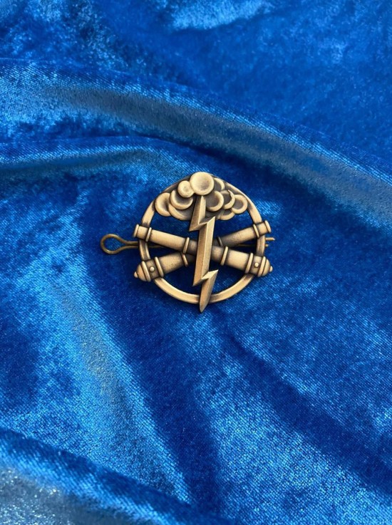 Беретний знак "Ракетні війська та артилерія" 50х50х3,0 мм (24386)
