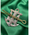 Беретний знак "Військово-Морських Сил" 55х40х2 мм (25059)