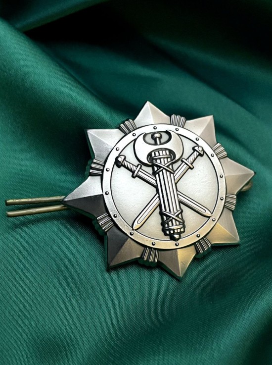 Беретний знак "Військової служби правопорядку" 50х50х2 мм (24928)