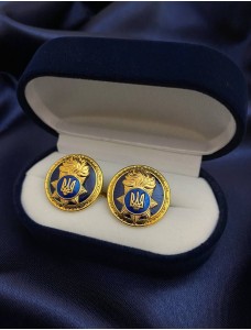 Запонки "НГУ" з новим знаком  у футлярі (25341)