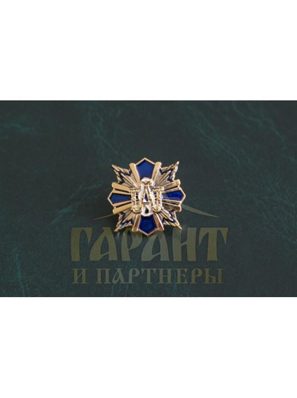 Значок "ПАП" синій 21мм (00623)