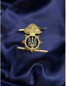 Беретний знак "НГУ з полум'ям" 62х45х3 мм (25322)