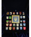 Комплект значків "Герби" 23х27х1,2 мм (16250)