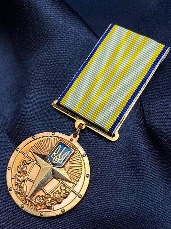 Медаль "10 років сумлінної служби" СЗРУ д32х3 мм  (03519)
