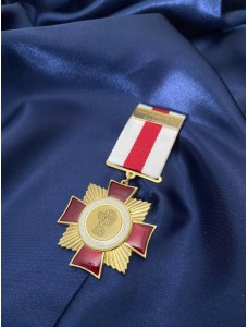 Медаль "За бездоганну медичну службу" 46,5х45х3,0 мм  (17296)