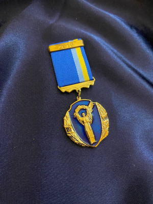 Медаль "Учасник військового параду"  33*40*3мм (20939)