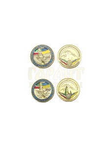 Монета "Від Дніпра до Терека" 45 мм (02912)