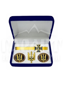 Набір СБУ "Альфа" запонки, затискач, значок (24060)