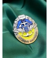 Нагрудний знак "Кращий фахівець ДССТ" 35х39х1,5 мм (00199)