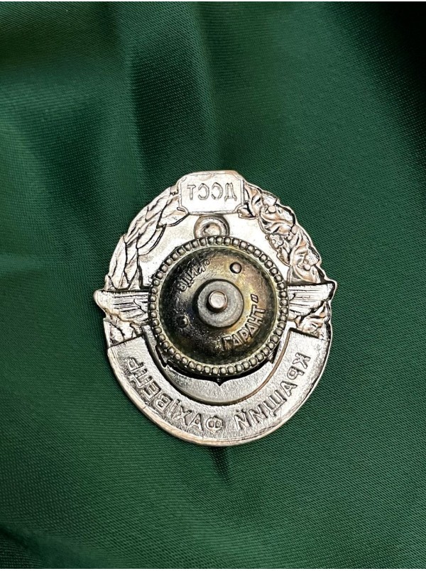 Нагрудний знак "Кращий фахівець ДССТ" 35х39х1,5 мм (00199)