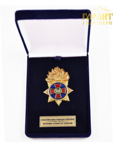 Нагрудний знак "НГУ" у футлярі (24244)