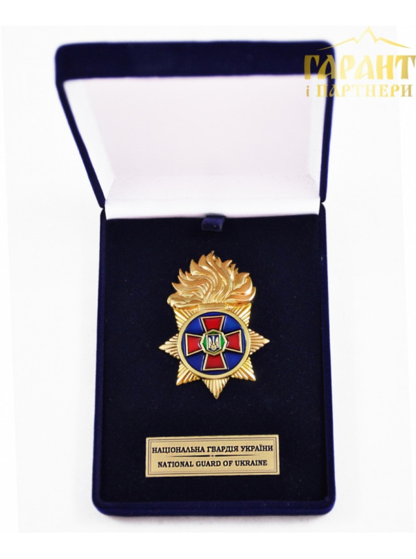 Нагрудний знак "НГУ" у футлярі (24244)