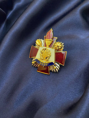 Нагрудний знак "НУОУ" 50мм (00207)