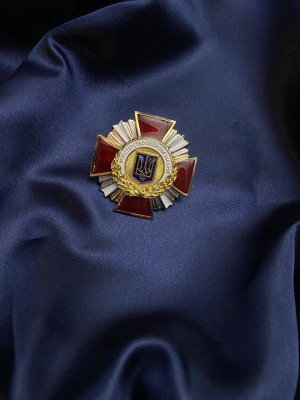 Нагрудний знак «Знак пошани» 42мм(відомча нагорода) (06604)