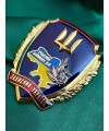 Пам'ятний нагрудний знак «Захисник України» МОУ 55х49х3 мм (29940)