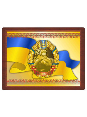 Сувенірна плакетка "Доброволець" (23931)