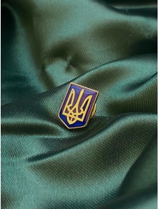 Значок-щиток «Тризуб» 12х10 мм (05833)
