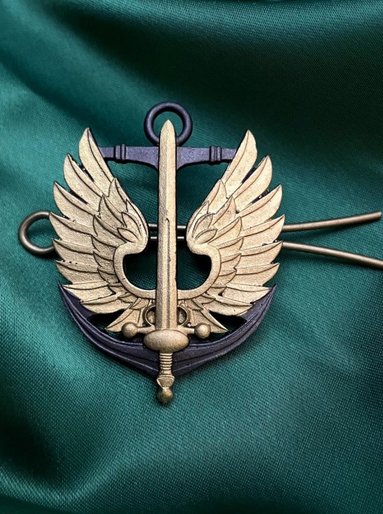 Беретний знак «Морська піхота» 50*35 мм (31699)