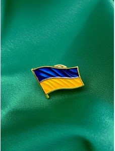 Значок «Прапор України» 15х20х2 мм (15570)