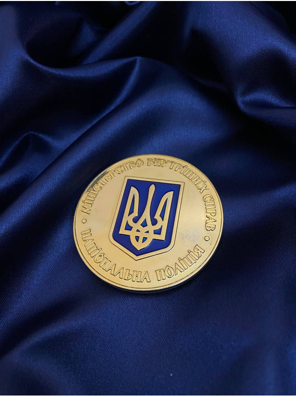 Монета «100 років карному розшуку України» у футлярі 60 мм (28144)