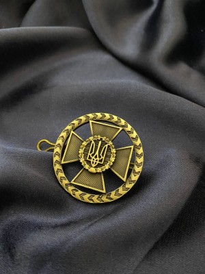 Беретний знак «Державна прикордонна служба України» 48х5 мм (33495)