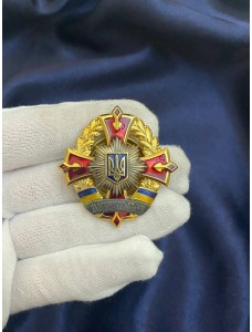 Нагрудний знак "За відзнаку в службі" МВС 45 x 45 мм (05621)