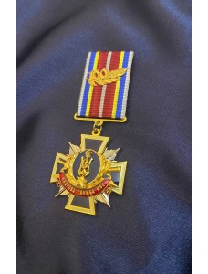 Медаль "100 років кадрової служби" МВС 31х31х2,5 мм (28730)