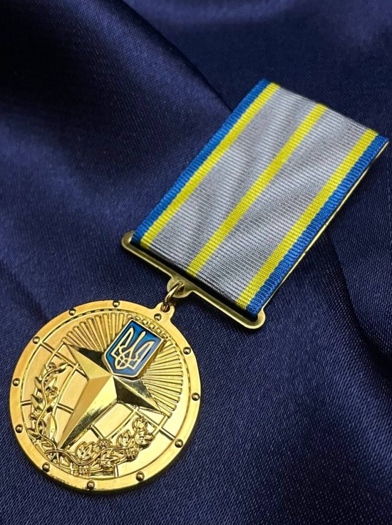 Медаль "20 років сумлінної служби" СЗРУ д32х3 мм (03521)