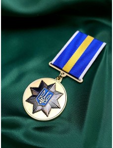 Медаль "Ветеран служби" Національна поліція України 32мм (31145)