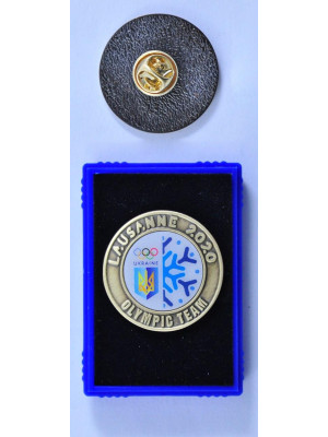 Значок  НОК Лозанна д30х1,5мм (30497)