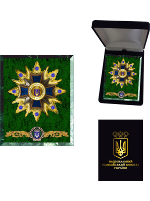 Плакетка мармурова "НОК" 105 х 83 (05879)