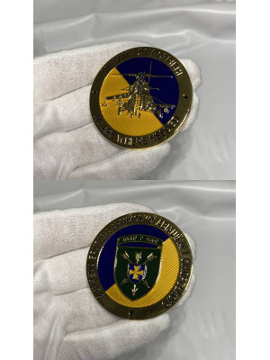 Монета_18 окрема бригада армійської авіації ім. І.Сікорського 50 мм (36206)