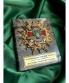 Знак НГУ на мраморі 47х34х3 мм (24238)