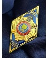 Ромб "ДДУВС" синій 50х28х2мм (34682)