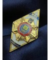 Ромб "ДДУВС" білий 50х28х2мм (34681)