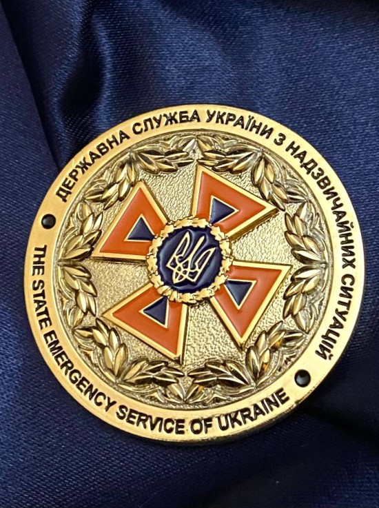 Монета_коїн голови служби ДСНС Сергія Крука 45 мм (34919)