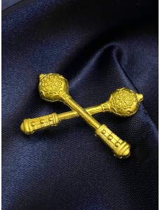 Знак розрізнення "Перехрещені булави" 20х40мм (31681)